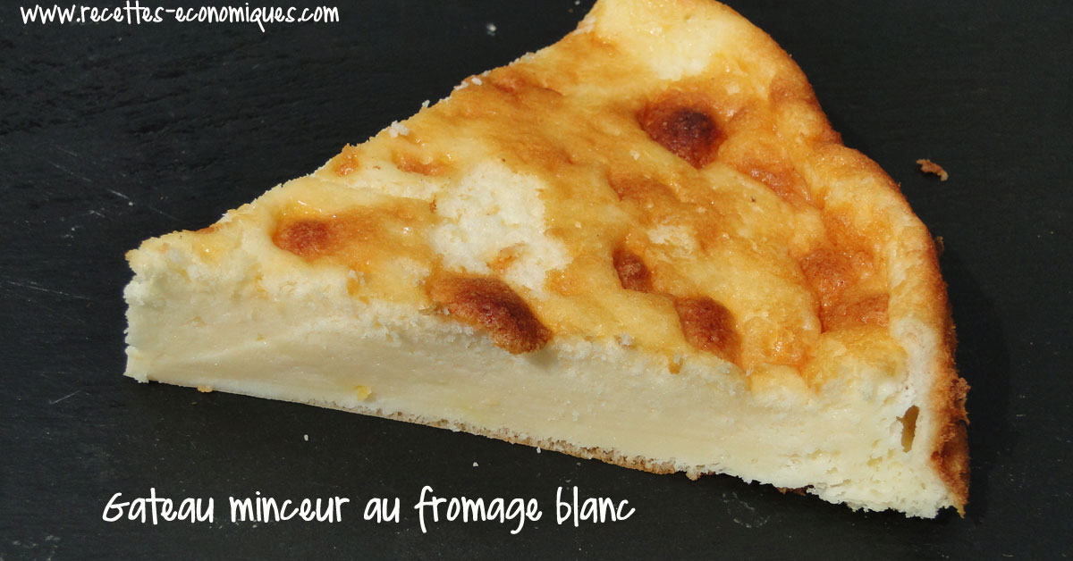 Recette Gateau Minceur Au Fromage Blanc 5 Recettes De Cuisine Avec Thermomix Ou Pas